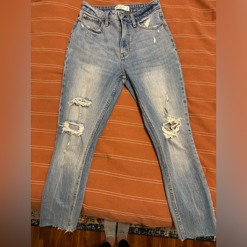Cropped Abercrombie The Skinny High Rise Jeans